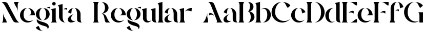Negita Regular font