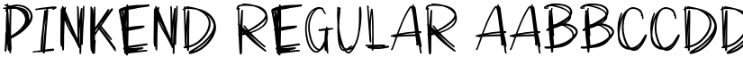 Pinkend Regular font