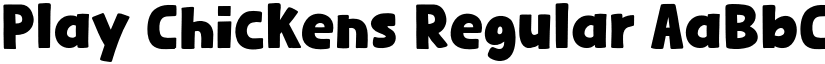 Play Chickens Regular font