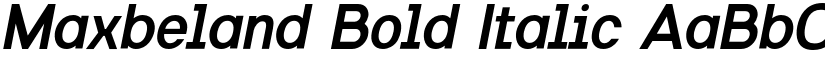 Maxbeland Bold Italic font