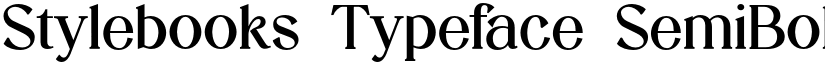 Stylebooks Typeface SemiBold font
