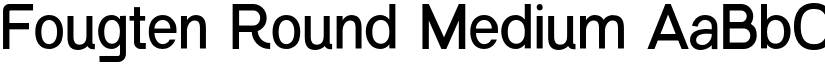 Fougten Round Medium font