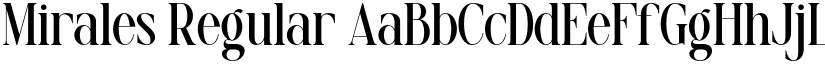 Mirales Regular font