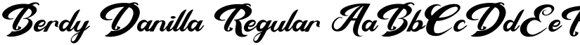 Berdy Danilla Regular font