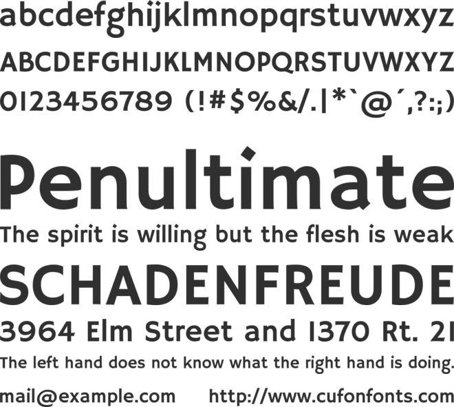 HammersmithOne font preview