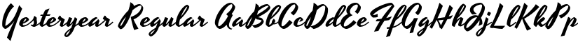 Yesteryear Regular font