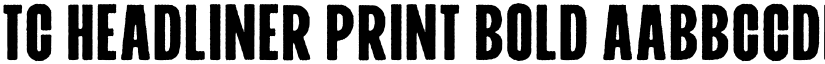 TC Headliner Print Bold font