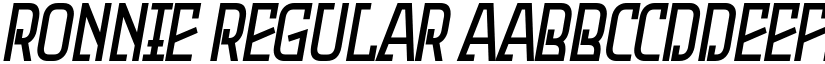 Ronnie Regular font