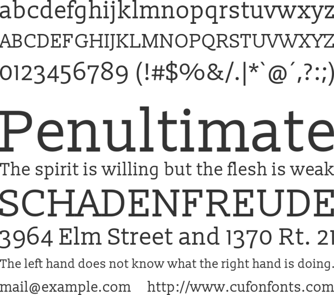 Slabo 13px font preview