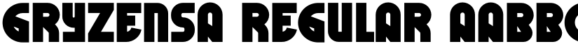 Gryzensa Regular font