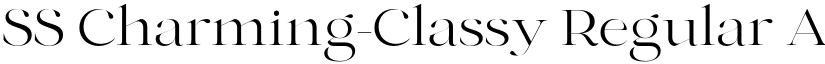 SS Charming-Classy Regular font