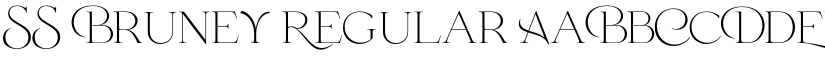 SS Bruney Regular font
