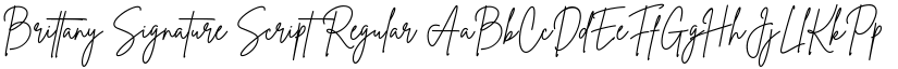 Brittany Signature Script Regular font