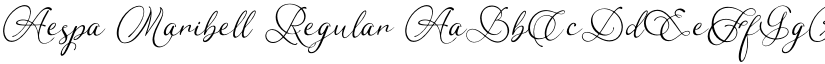 Aespa Maribell Regular font