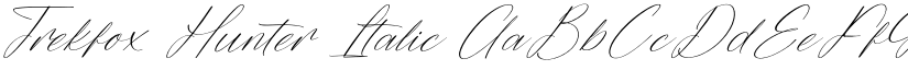Trekfox Hunter Italic font