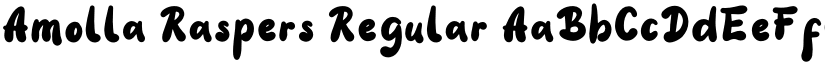 Amolla Raspers Regular font