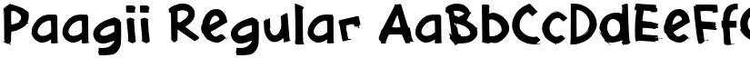 Paagii Regular font