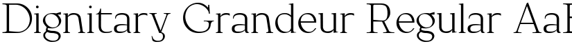 Dignitary Grandeur Regular font