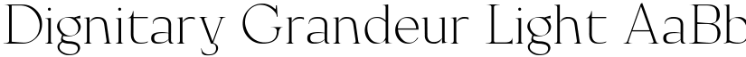 Dignitary Grandeur Light font