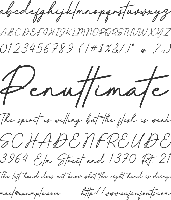 Diallome font preview