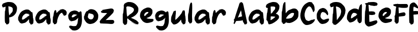 Paargoz Regular font
