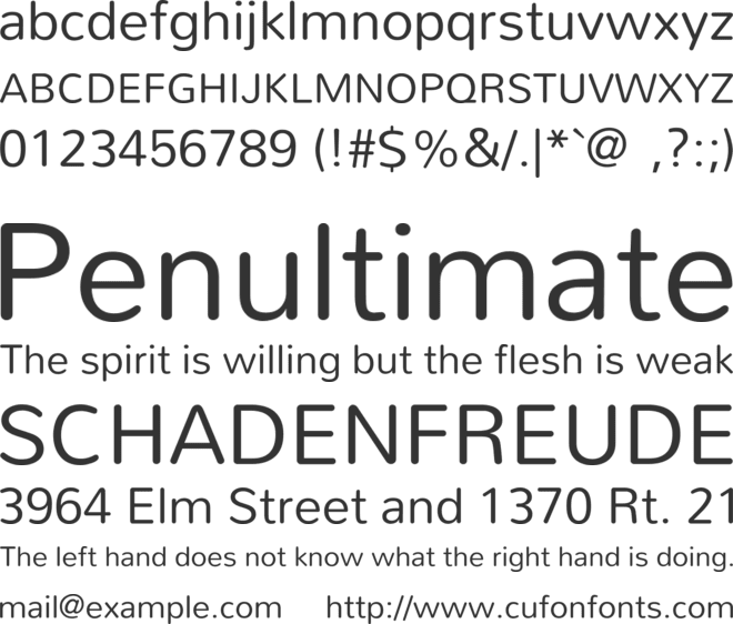 Mallanna font preview