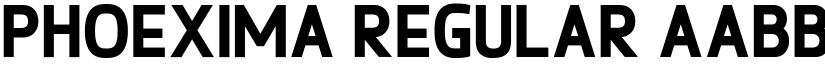 Phoexima Regular font