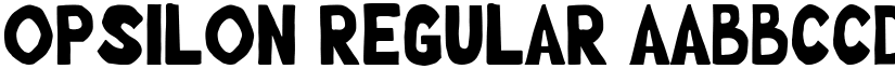 Opsilon Regular font
