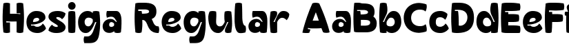 Hesiga Regular font