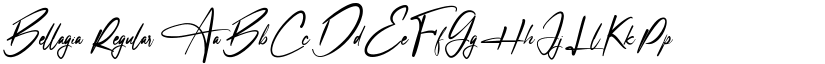Bellagia Regular font