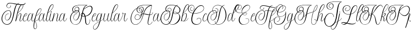 Theafalina Regular font