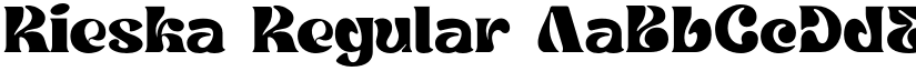 Rieska Regular font