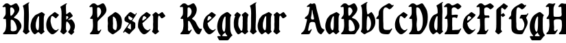 Black Poser font download