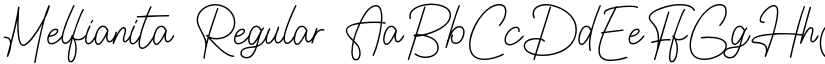 Melfianita Regular font