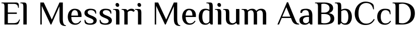 El Messiri Medium font
