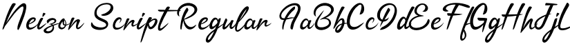 Neizon Script Regular font