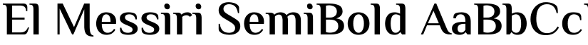 El Messiri SemiBold font
