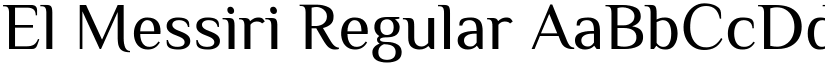 El Messiri Regular font