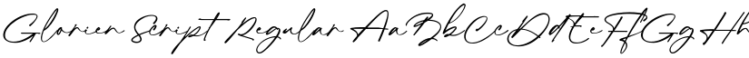 Glorien Script Regular font