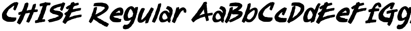 CHISE Regular font