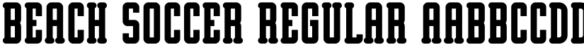 Beach Soccer Regular font