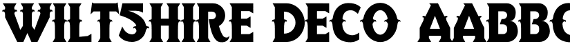Wiltshire Deco font