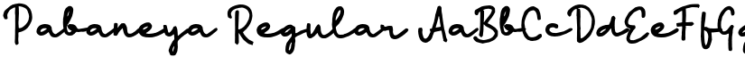Pabaneya Regular font