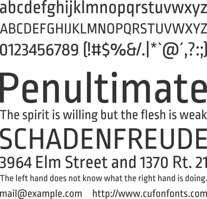 Ropa Sans font preview