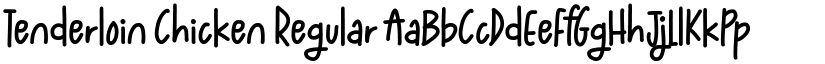 Tenderloin Chicken Regular font