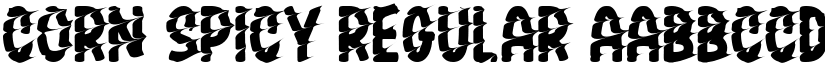 Corn Spicy Regular font
