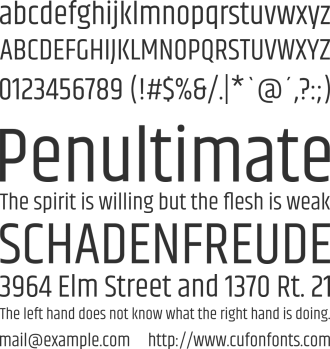 Khand font preview