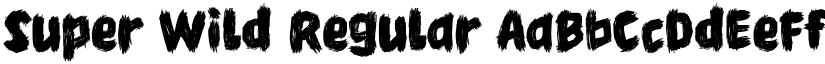 Super Wild Regular font