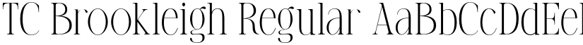 TC Brookleigh Regular font