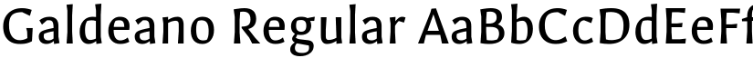 Galdeano Regular font